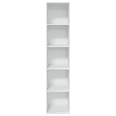 vidaXL Βιβλιοθήκη Λευκή 40x30x189cm από Επεξεργασμένο Ξύλο 1 τεμ.