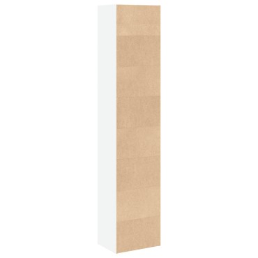 vidaXL Βιβλιοθήκη Λευκή 40x30x189cm από Επεξεργασμένο Ξύλο 1 τεμ.
