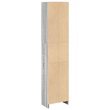 vidaXL Βιβλιοθήκη Γκρι Sonoma 40x24x176cm από Επεξεργασμένο Ξύλο 1 τεμ.