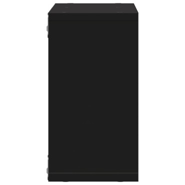 vidaXL Ντουλάπι Τοίχου Μαύρο 60x16x30cm από Επεξεργασμένο Ξύλο 1 τεμ.
