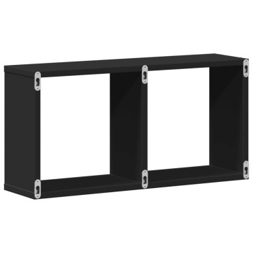 vidaXL Ντουλάπι Τοίχου Μαύρο 60x16x30cm από Επεξεργασμένο Ξύλο 1 τεμ.