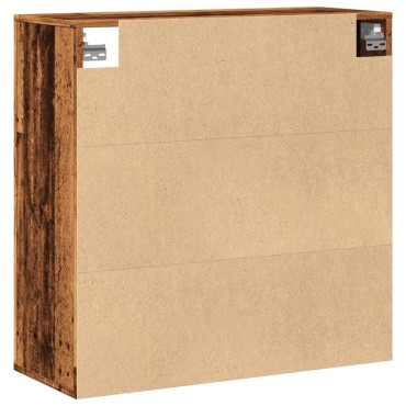 vidaXL Ντουλάπι Τοίχου Όψη Παλαιού Ξύλου 80x33x80cm Επεξεργασμένο Ξύλο 1 τεμ.