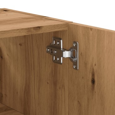 vidaXL Ντουλάπι Τοίχου Αρτισιανή Δρυς 60x31x60cm Επεξεργασμένο Ξύλο 1 τεμ.