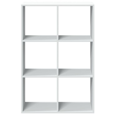 vidaXL Βιβλιοθήκη/Διαχωριστικό Χώρου Λευκό 69,5x29x103,5cm Επεξ. Ξύλο 1 τεμ.