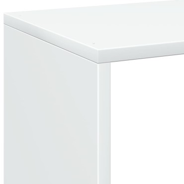 vidaXL Βιβλιοθήκη/Διαχωριστικό Χώρου Λευκό 69,5x29x103,5cm Επεξ. Ξύλο 1 τεμ.