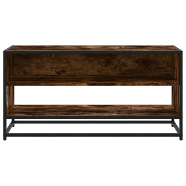 vidaXL Έπιπλο Τηλεόρασης Καπνιστή Δρυς 91x40x46cm Επεξ. Ξύλο/Μέταλλο