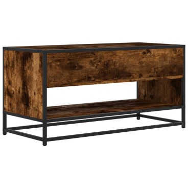 vidaXL Έπιπλο Τηλεόρασης Καπνιστή Δρυς 91x40x46cm Επεξ. Ξύλο/Μέταλλο