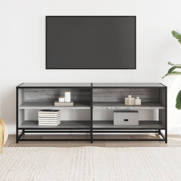 vidaXL Έπιπλο Τηλεόρασης Γκρι Sonoma 120,5x40x46cm Επεξ. Ξύλο