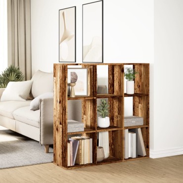 vidaXL Βιβλιοθήκη/Διαχωριστικό Χώρου 102x29x103,5cm Επεξ. Ξύλο 1 τεμ.