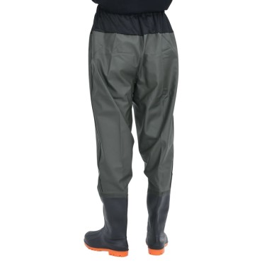 vidaXL Waist Waders με μπότες σκούρο πράσινο μέγεθος 38