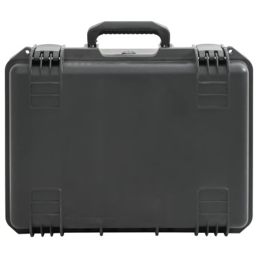 vidaXL Θήκη Πτήσης Φορητή Μαύρη 49x38x23 εκ. από Πολυπροπυλένιο