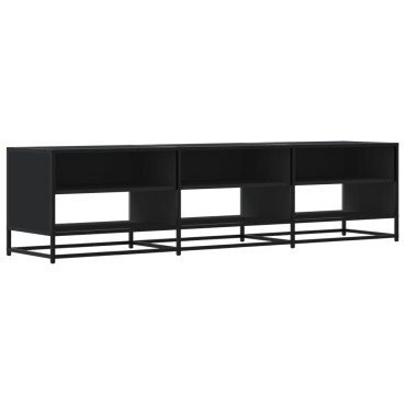vidaXL Έπιπλο Τηλεόρασης Μαύρο 180x40x46cm από Επεξεργασμένο Ξύλο