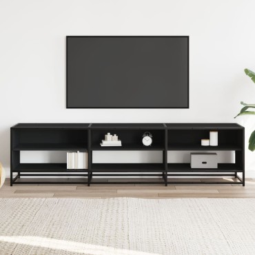 vidaXL Έπιπλο Τηλεόρασης Μαύρο 180x40x46cm από Επεξεργασμένο Ξύλο
