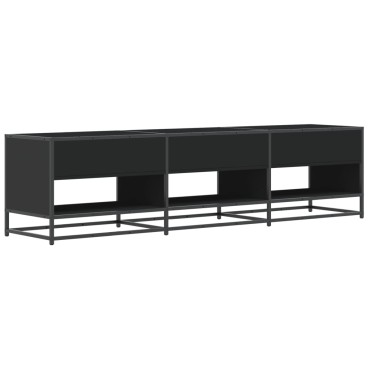 vidaXL Έπιπλο Τηλεόρασης Μαύρο 180x40x46cm από Επεξεργασμένο Ξύλο