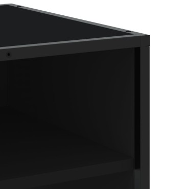 vidaXL Έπιπλο Τηλεόρασης Μαύρο 180x40x46cm από Επεξεργασμένο Ξύλο
