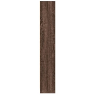 vidaXL Βιβλιοθήκη Καφέ Δρυς 60x24x143cm από Επεξεργασμένο Ξύλο 1 τεμ.