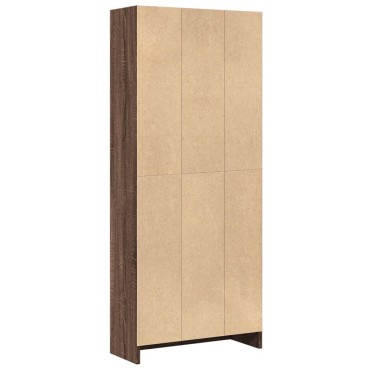 vidaXL Βιβλιοθήκη Καφέ Δρυς 60x24x143cm από Επεξεργασμένο Ξύλο 1 τεμ.