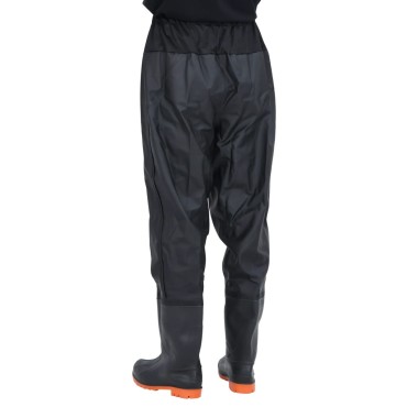 vidaXL Waist Waders με μπότες Μαύρο μέγεθος 43