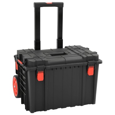 vidaXL Θήκη Πτήσης Φορητή Μαύρη 56,5x45,5x48 εκ. από Πολυπροπυλένιο