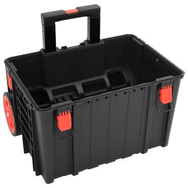 vidaXL Θήκη Πτήσης Φορητή Μαύρη 56,5x45,5x48 εκ. από Πολυπροπυλένιο