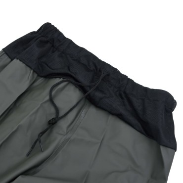 vidaXL Waist Waders με μπότες σκούρο πράσινο μέγεθος 39