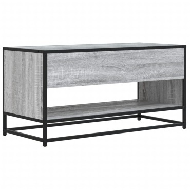 vidaXL Έπιπλο Τηλεόρασης Γκρι Sonoma 91x40x46cm Επεξ. Ξύλο