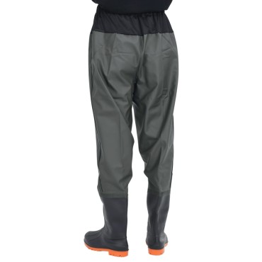vidaXL Waist Waders με μπότες σκούρο πράσινο μέγεθος 41