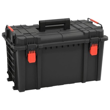 vidaXL Θήκη Πτήσης Φορητή Μαύρη 57x35x32,5 εκ. από Πολυπροπυλένιο