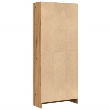 vidaXL Βιβλιοθήκη Αρτισιανή Δρυς 60x24x143cm από Επεξεργασμένο Ξύλο 1 τεμ.