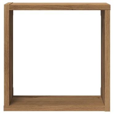 vidaXL Ράφια Τοίχου Κύβοι 6 τεμ. Αρτισιανή Δρυς 30x15x30cm Επεξ. Ξύλο