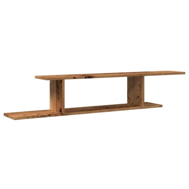 vidaXL Ράφι Τηλεόρασης Επιτοίχιο 125x18x23cm Επεξ. Ξύλο 1 τεμ.