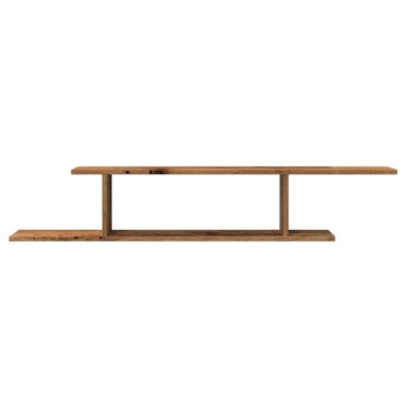 vidaXL Ράφι Τηλεόρασης Επιτοίχιο 125x18x23cm Επεξ. Ξύλο 1 τεμ.