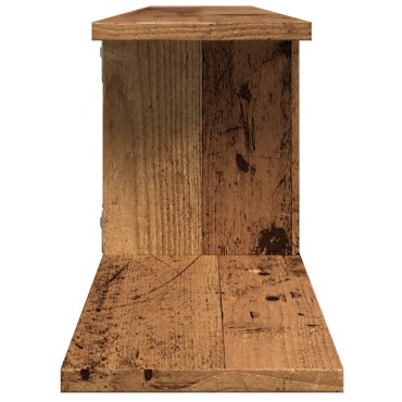 vidaXL Ράφι Τηλεόρασης Επιτοίχιο 125x18x23cm Επεξ. Ξύλο 1 τεμ.