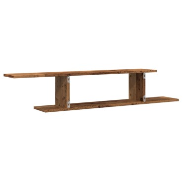 vidaXL Ράφι Τηλεόρασης Επιτοίχιο 125x18x23cm Επεξ. Ξύλο 1 τεμ.