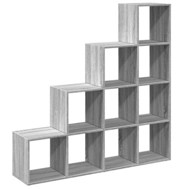 vidaXL Βιβλιοθήκη/Διαχωριστικό Χώρου 4 Επ. 131,5x29x131,5cm Επ. Ξύλο 1 τεμ.