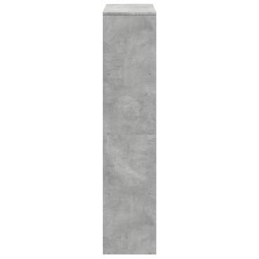 vidaXL Βιβλιοθήκη/Διαχωρ. Χώρου 4 Επ. Γκρι 131,5x29x131,5cm Επ. Ξύλο 1 τεμ.