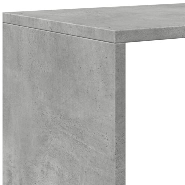 vidaXL Βιβλιοθήκη/Διαχωρ. Χώρου 4 Επ. Γκρι 131,5x29x131,5cm Επ. Ξύλο 1 τεμ.