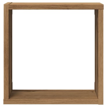 vidaXL Ράφια Τοίχου Κύβοι 2 τεμ. Αρτισιανή Δρυς 30x15x30cm Επεξ. Ξύλο