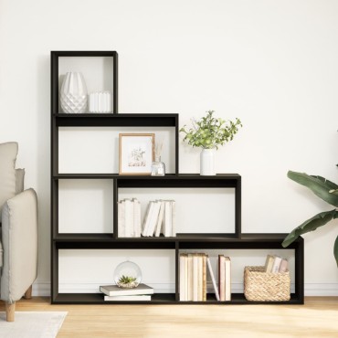 vidaXL Βιβλιοθήκη/Διαχωριστικό Χώρου 4 Επ. 143,5x29x143,5cm Επ. Ξύλο 1 τεμ.