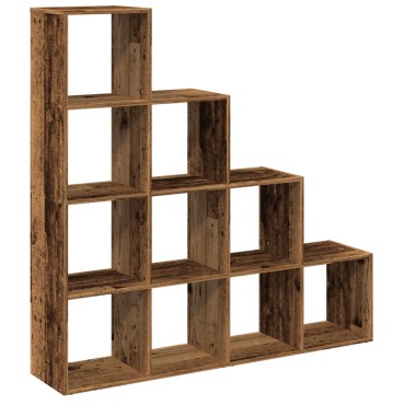 vidaXL Βιβλιοθήκη/Διαχωριστικό Χώρου 4 Επ. 131,5x29x131,5cm Επ. Ξύλο 1 τεμ.