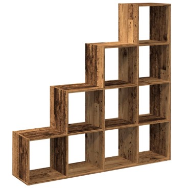 vidaXL Βιβλιοθήκη/Διαχωριστικό Χώρου 4 Επ. 131,5x29x131,5cm Επ. Ξύλο 1 τεμ.