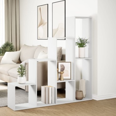 vidaXL Βιβλιοθήκη/Διαχωριστικό Χώρου 4 Επ. 143,5x29x143,5cm Επ. Ξύλο 1 τεμ.