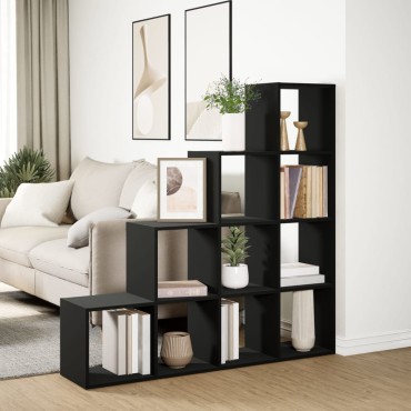 vidaXL Βιβλιοθήκη/Διαχωριστικό Χώρου 4 Επ. 131,5x29x131,5cm Επ. Ξύλο 1 τεμ.