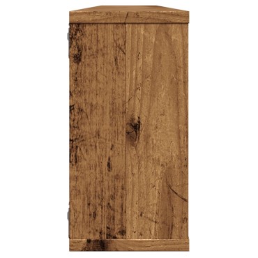 vidaXL Ράφια Κύβοι Τοίχου Όψη Παλαιού Ξύλου 100x15x30cm Επεξ. Ξύλο 1 τεμ.