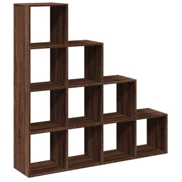 vidaXL Βιβλιοθήκη/Διαχωριστικό Χώρου 4 Επ. 131,5x29x131,5cm Επ. Ξύλο 1 τεμ.
