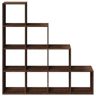 vidaXL Βιβλιοθήκη/Διαχωριστικό Χώρου 4 Επ. 131,5x29x131,5cm Επ. Ξύλο 1 τεμ.