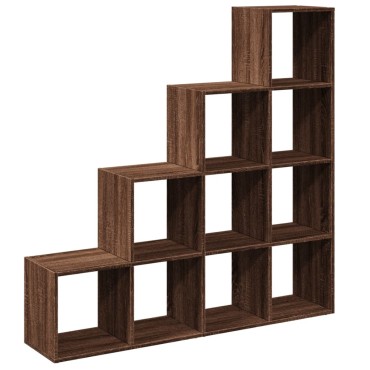 vidaXL Βιβλιοθήκη/Διαχωριστικό Χώρου 4 Επ. 131,5x29x131,5cm Επ. Ξύλο 1 τεμ.