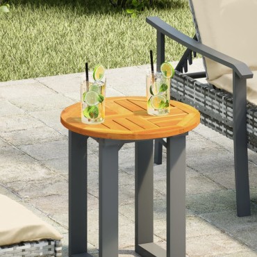 vidaXL Επιφάνεια Τραπεζιού Στρογγυλή 40x2cm Μασίφ Ξύλο Ακακίας 1 τεμ.