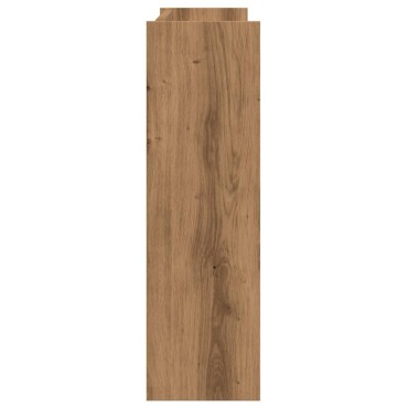 vidaXL Παπουτσοθήκη Τοίχου Αρτισιανή Δρυς 80x18x60cm Επεξ. Ξύλο