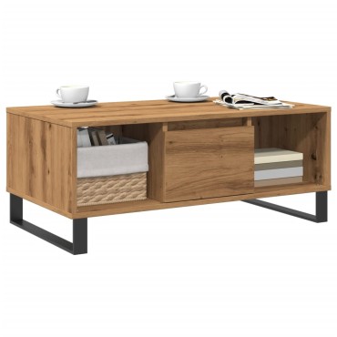 vidaXL Τραπεζάκι Σαλονιού Αρτισιανή Δρυς 90x50x36,5cm Επεξεργασμ. Ξύλο 1 τεμ.